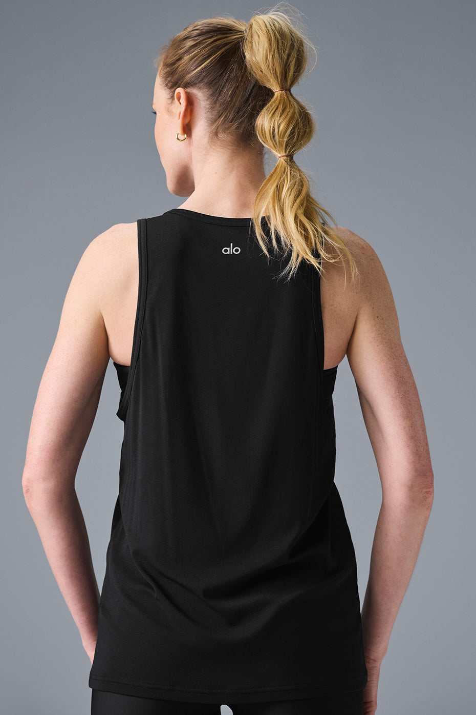 alo Everyday Modal Rib Tank - Black