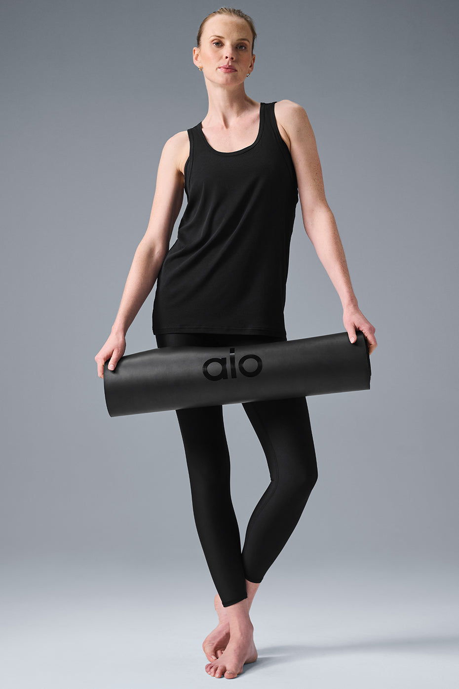 alo Everyday Modal Rib Tank - Black