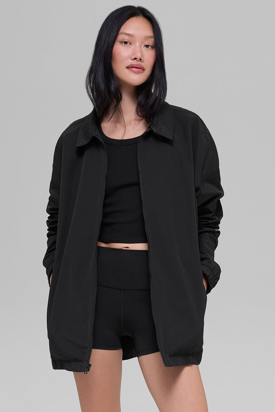 alo Torrent Overshirt - Black