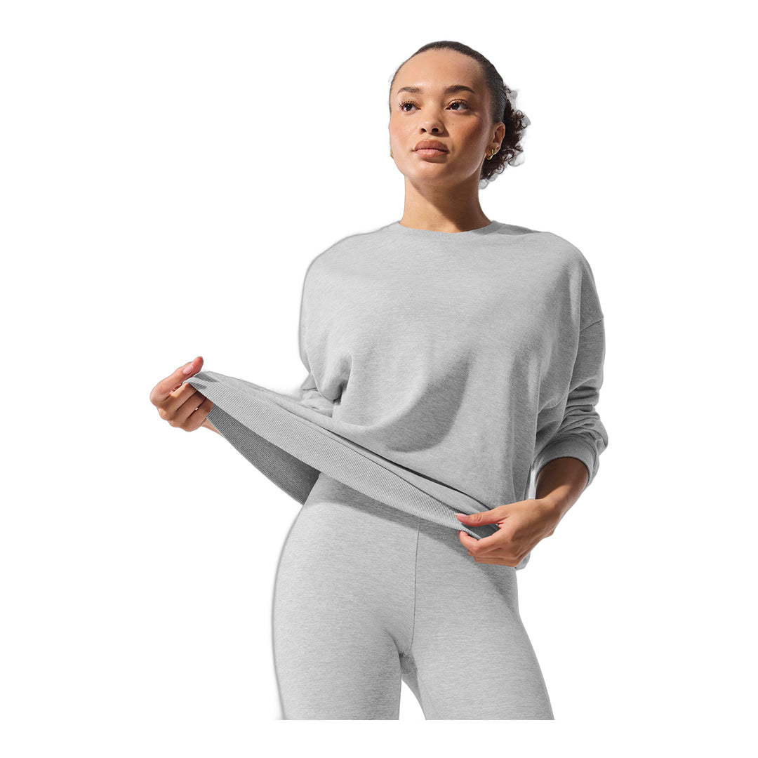 alo Chill Crew Neck Pullover - Athletic Heather Grey