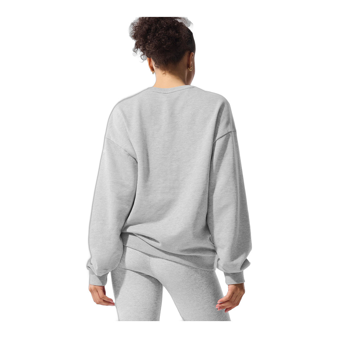 alo Chill Crew Neck Pullover - Athletic Heather Grey