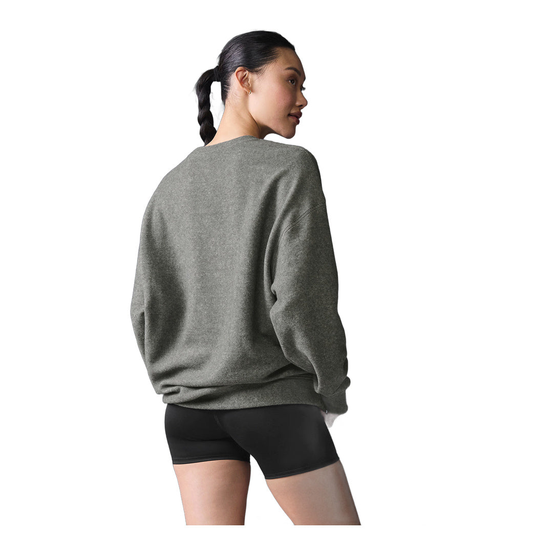 alo Triumph Restore Crew Neck Sweatshirt - Grey Triblend