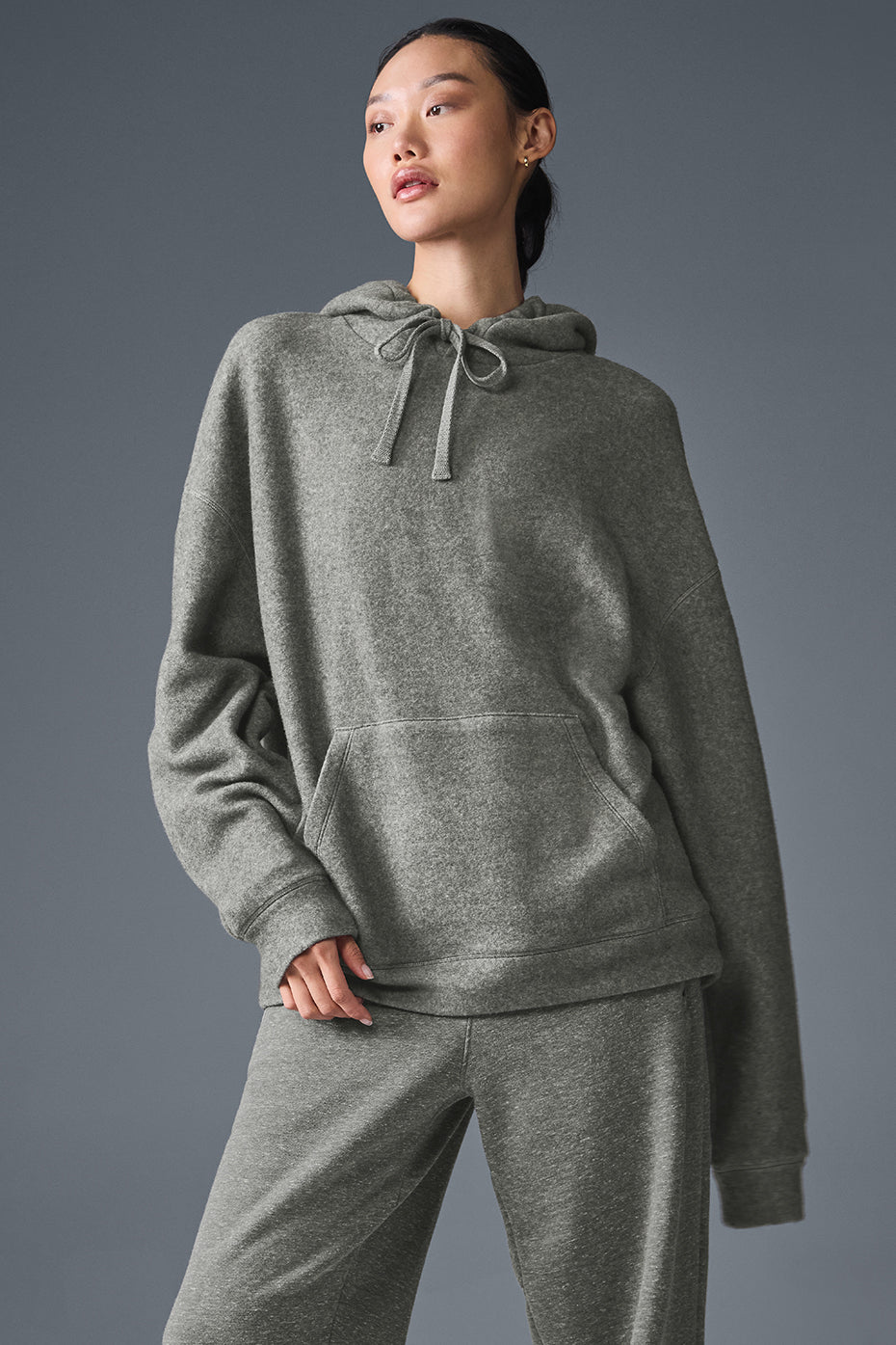 alo Triumph Restore Hoodie - Grey Triblend