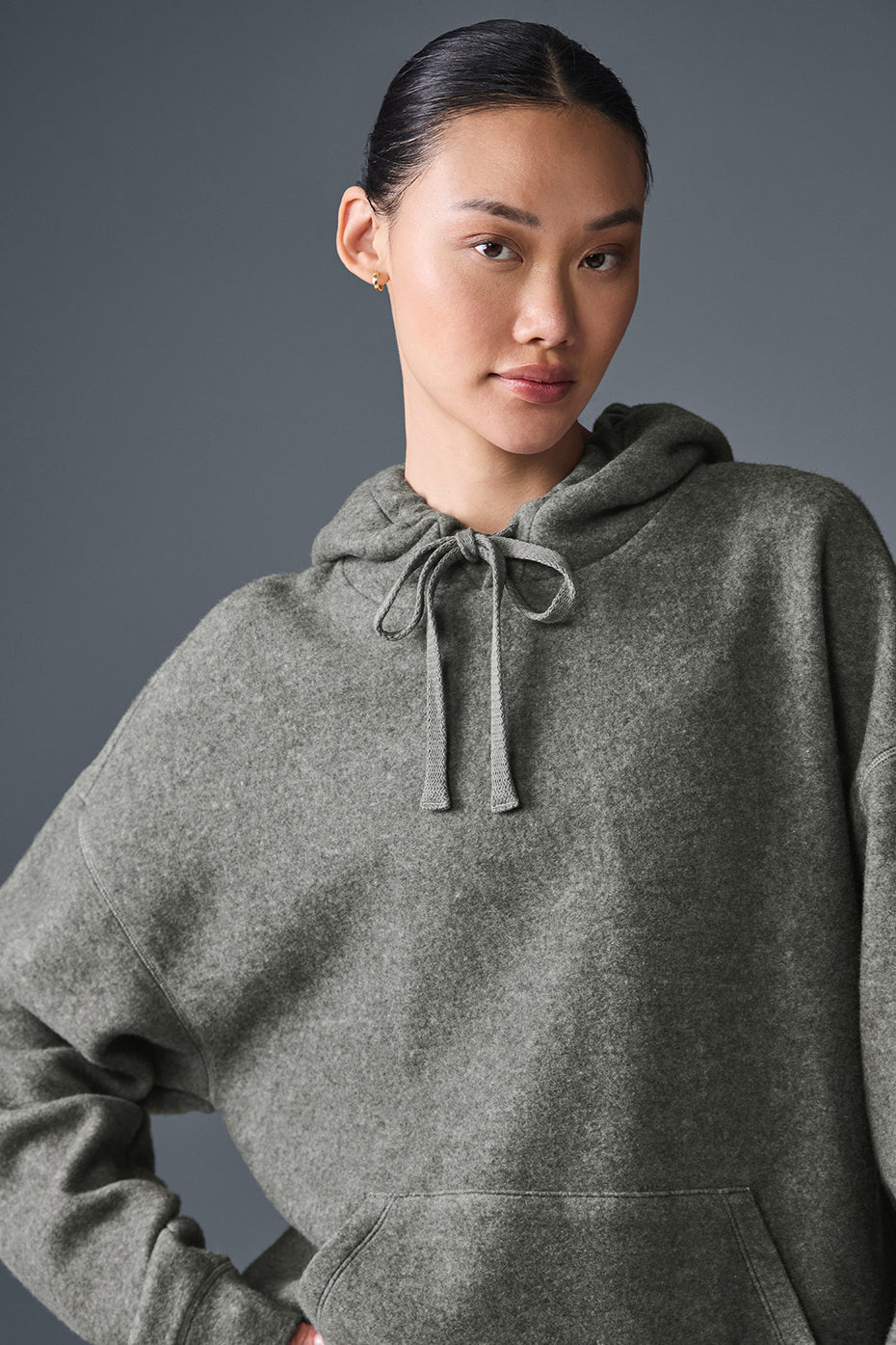 alo Triumph Restore Hoodie - Grey Triblend