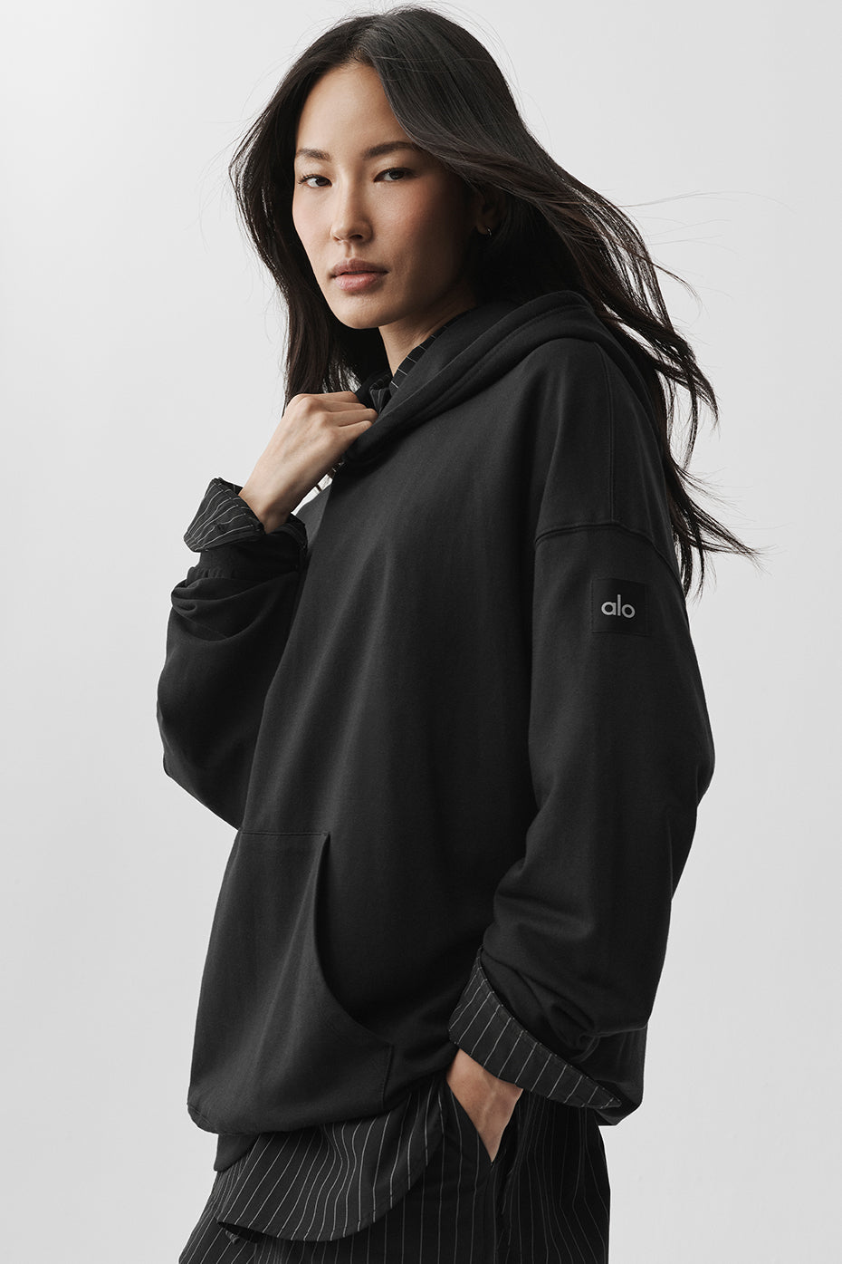 alo Double Take Hoodie - Black