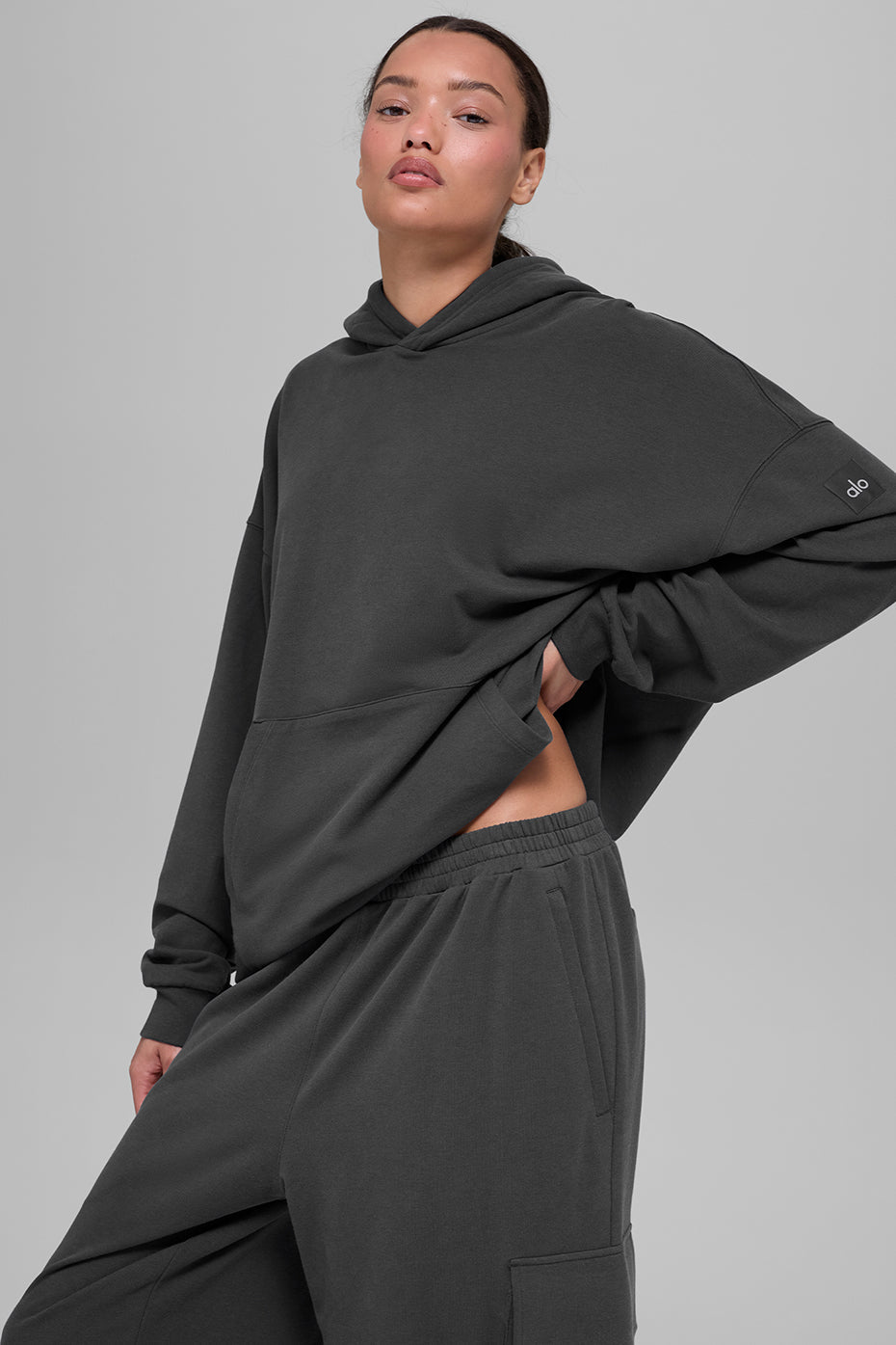 alo Double Take Hoodie - Anthracite