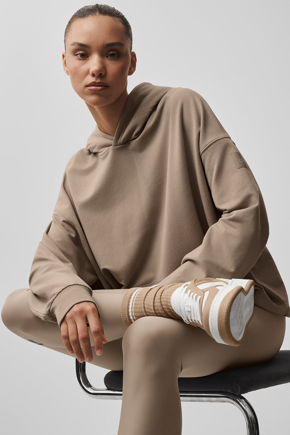 alo Double Take Hoodie - Gravel