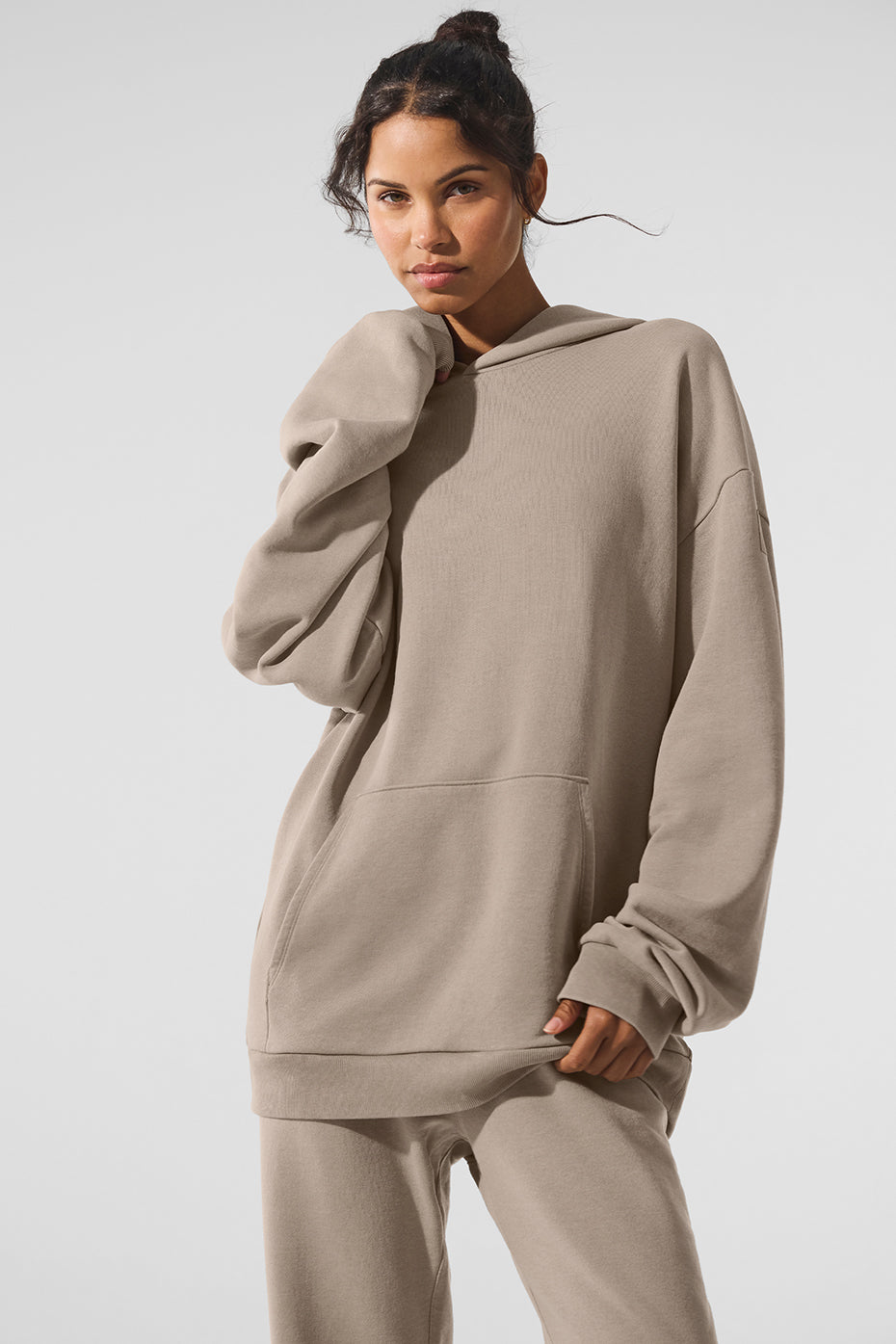 alo Chill Vintage Wash Hoodie - Gravel Wash