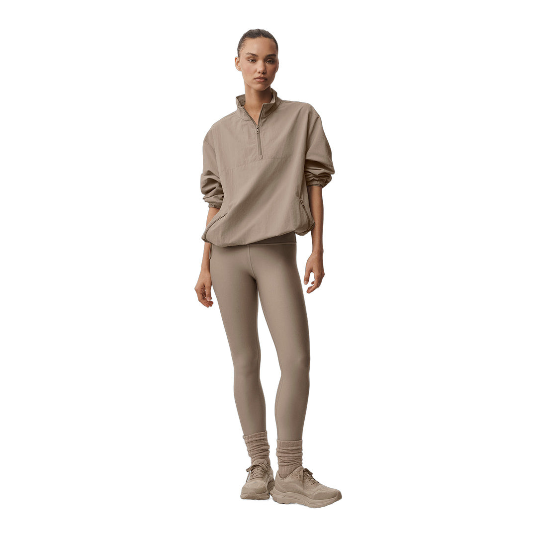 alo Light Weight Takeaway Track Pullover - Gravel