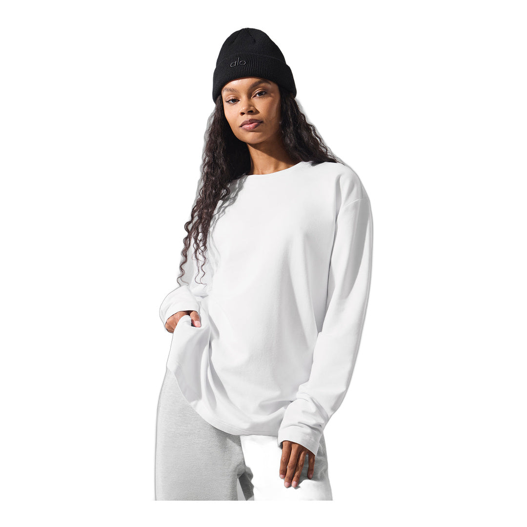 alo Double Take Long Sleeve Crew - White