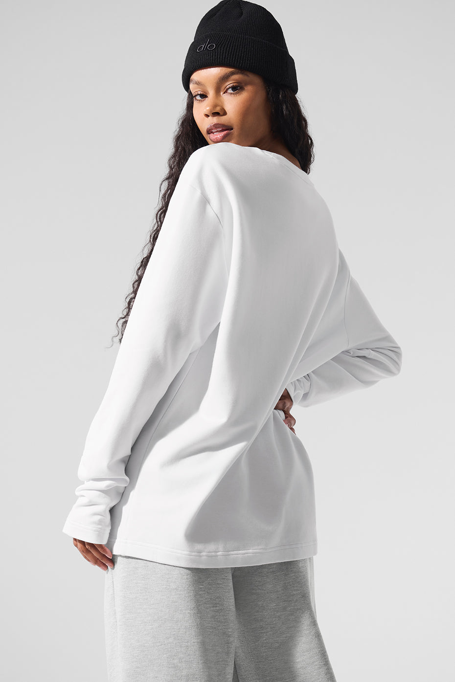 alo Double Take Long Sleeve Crew - White
