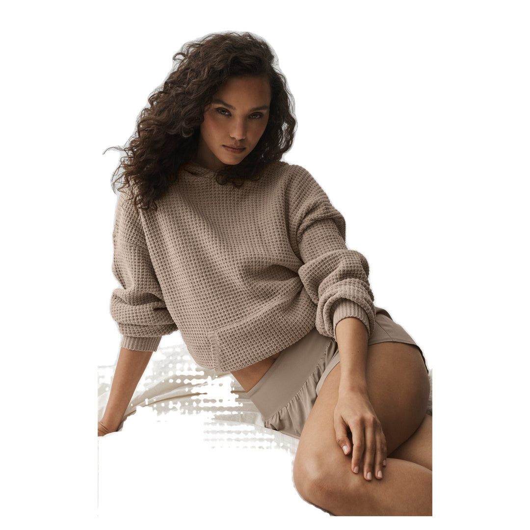 ALO Waffle Chenille Edition Hoodie - Gravel