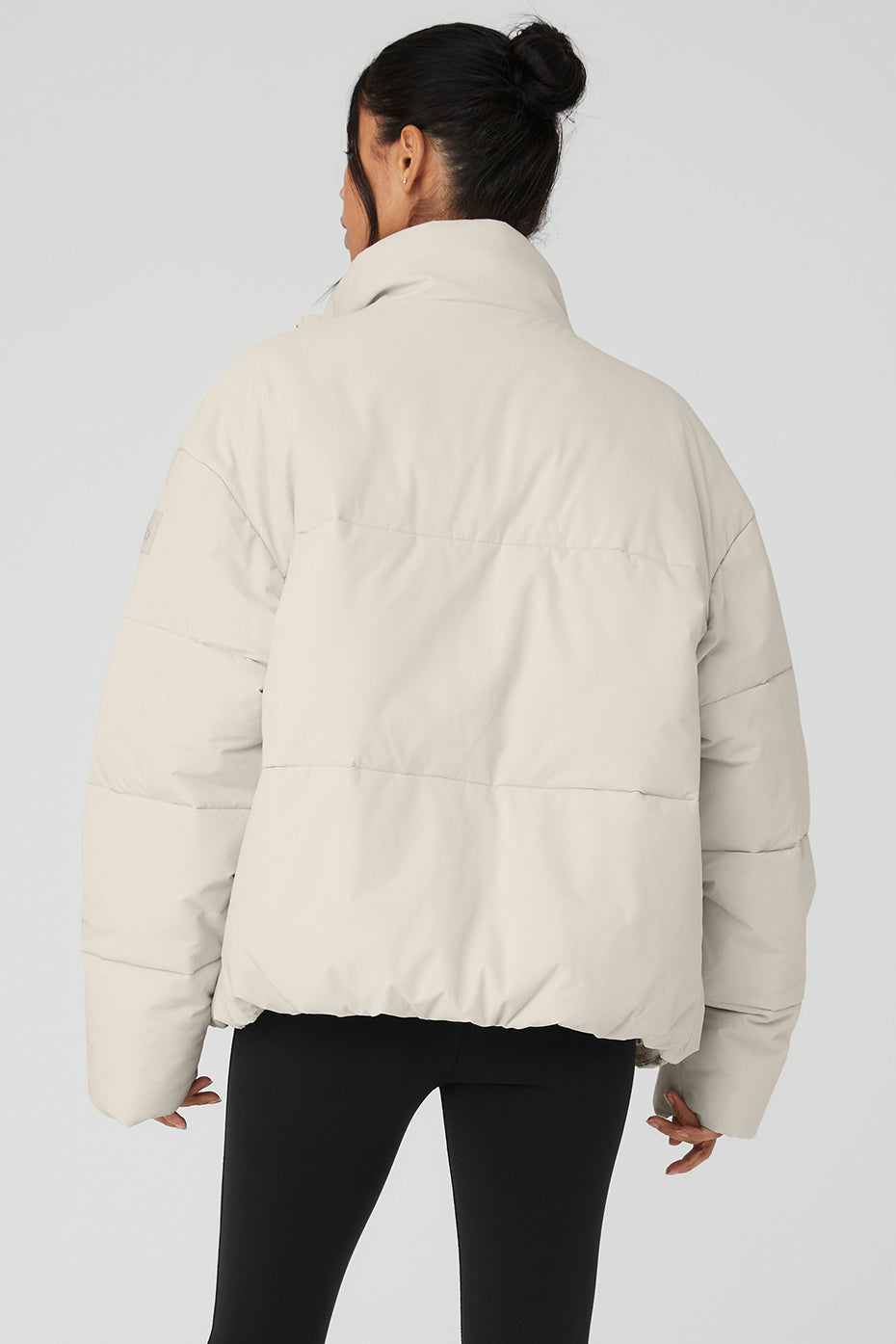 alo Stretch Woven Street Puffer - Bone