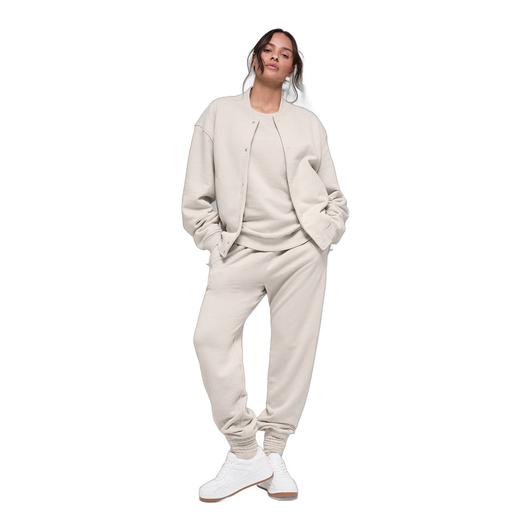 alo Renown Varsity Jacket - Bone