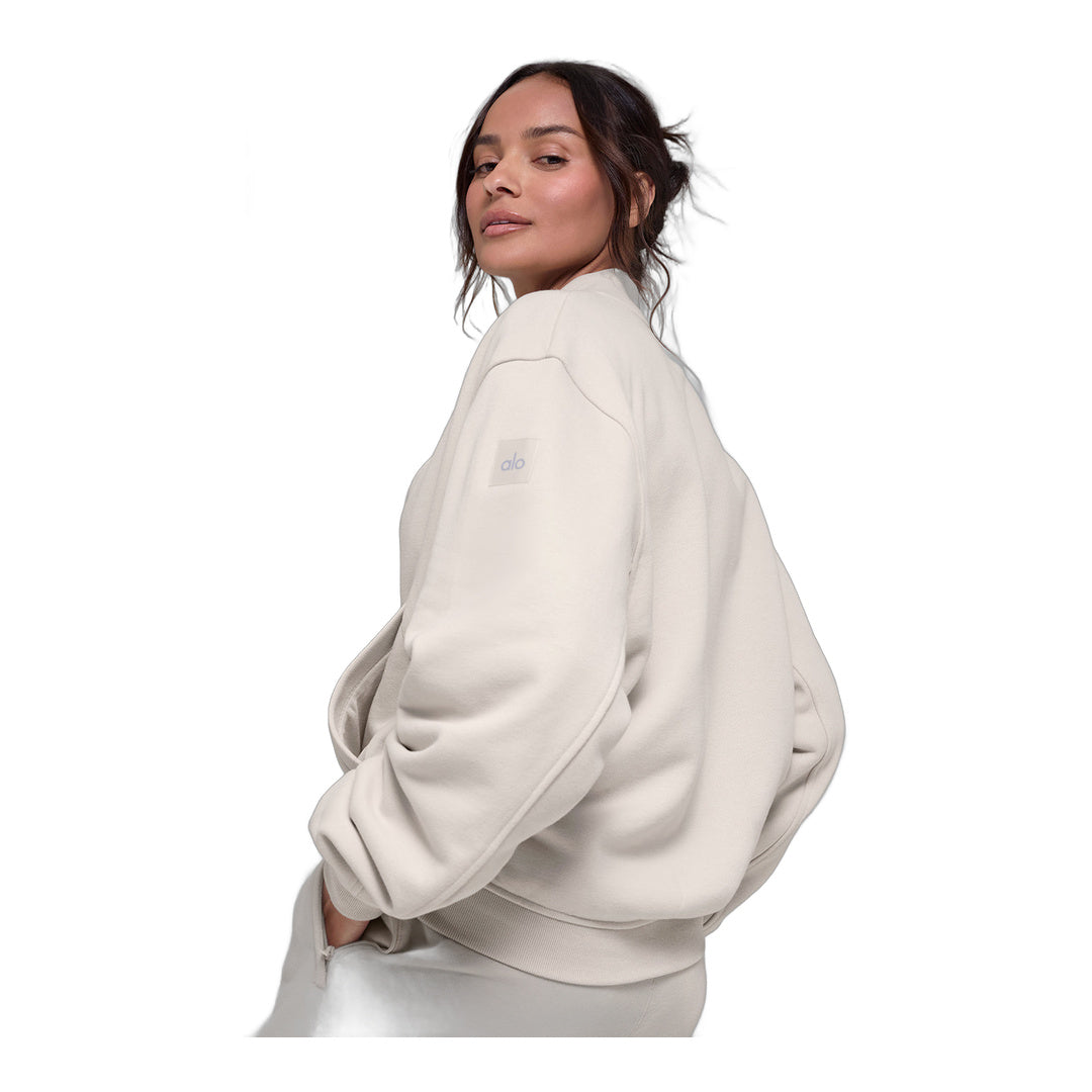 alo Renown Varsity Jacket - Bone