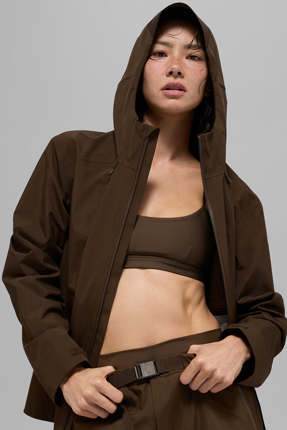 alo Alpha Shell Jacket - Espresso
