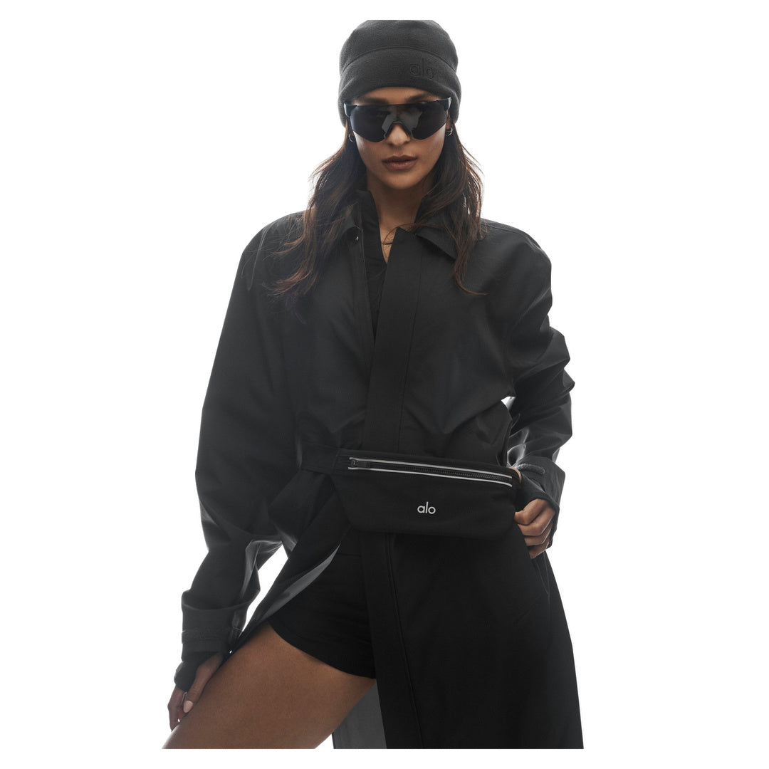 ALO Alpha Shell Long Coat - Black