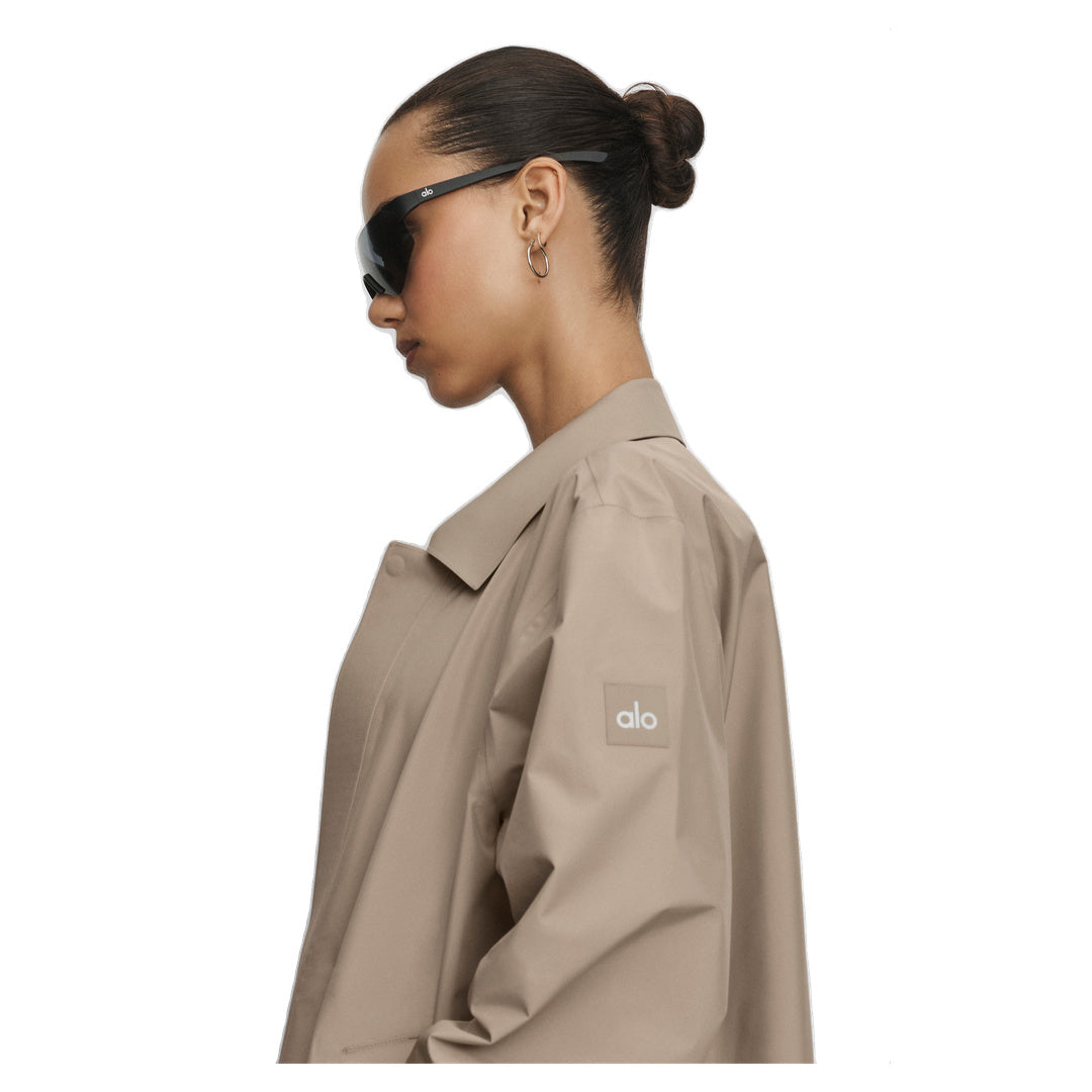 ALO Alpha Shell Long Coat - Gravel