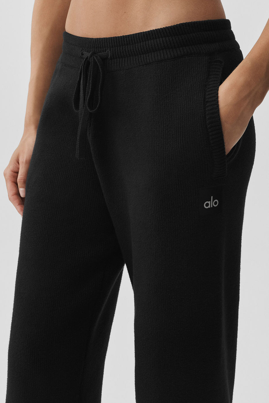 alo Scholar Straight Leg Sweatpant - Black