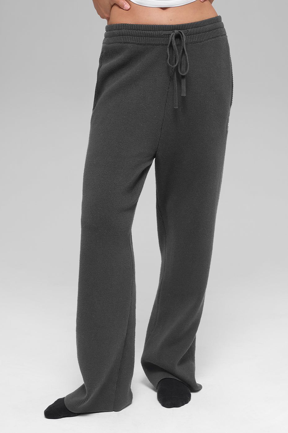 alo Scholar Straight Leg Sweatpant - Anthracite