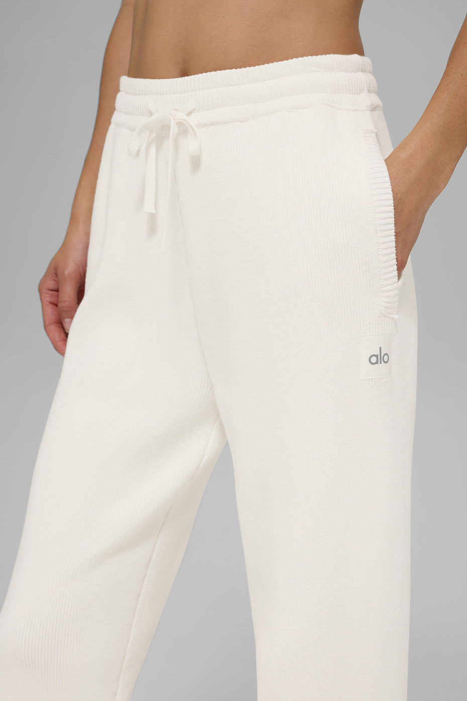 alo Scholar Straight Leg Sweatpant - Ivory