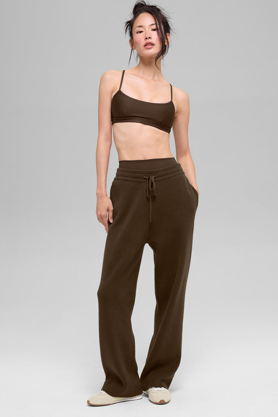 alo Scholar Straight Leg Sweatpant - Espresso