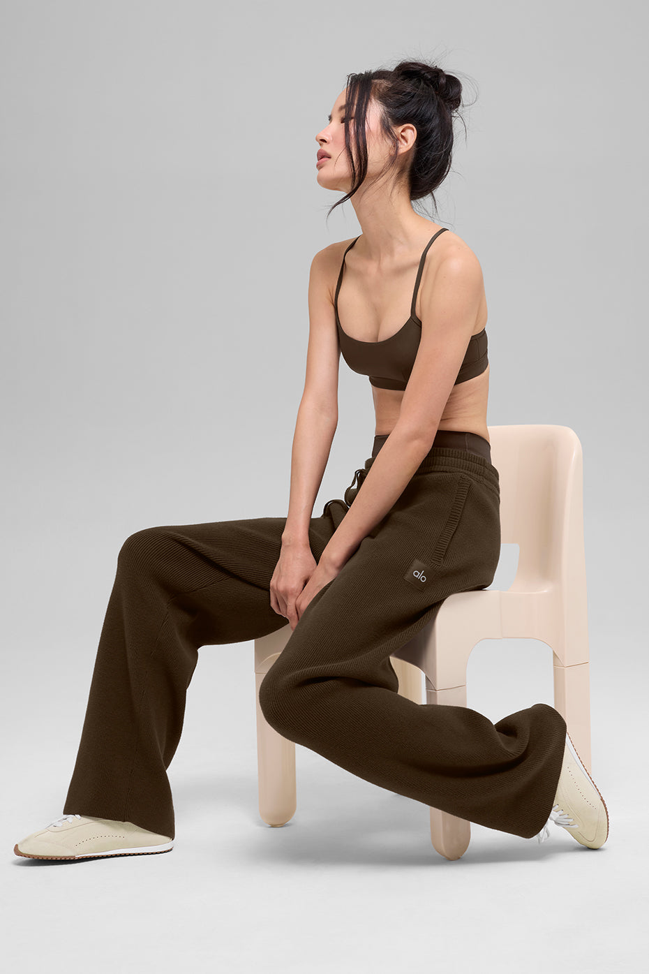 alo Scholar Straight Leg Sweatpant - Espresso