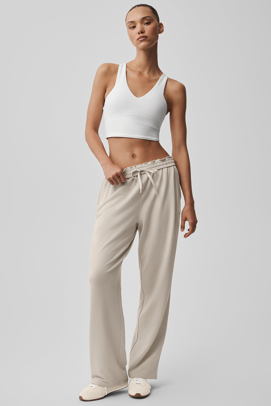alo Double Take Straight Leg Pant - Bone