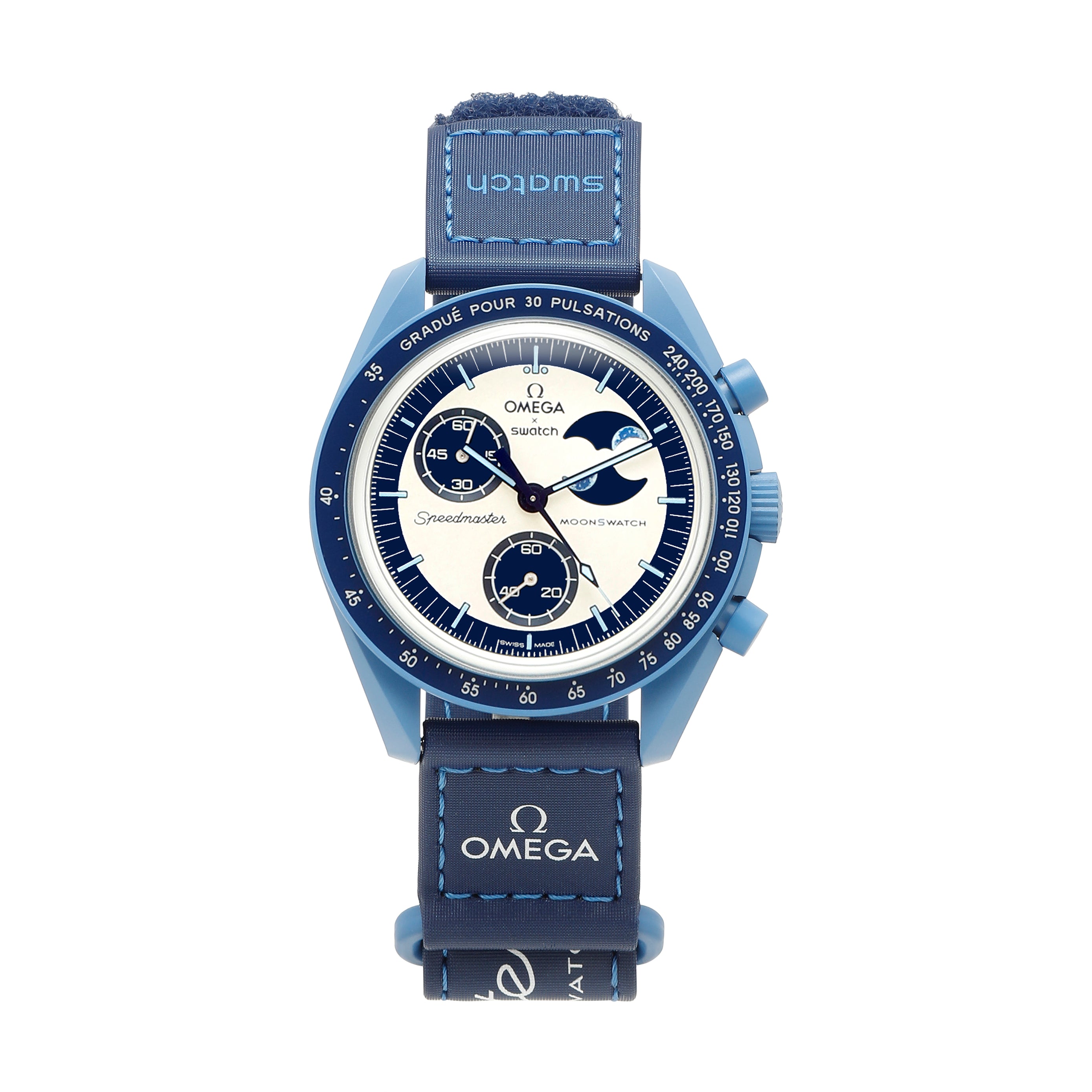 Swatch x Omega Bioceramic Moonswatch Mission to the Super Blue Moonphase