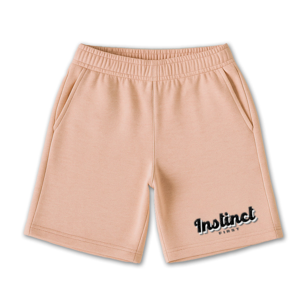 Retro Melange Orange - Oversized Shorts