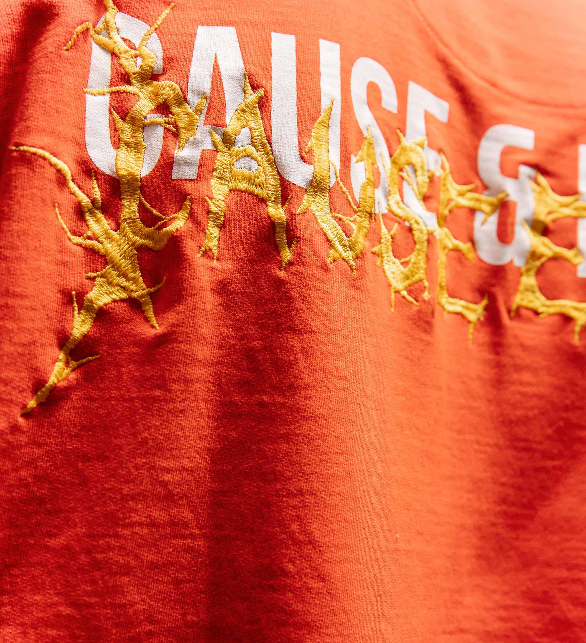 'Monstrosity' Distressed Metal Embroidered T-shirt