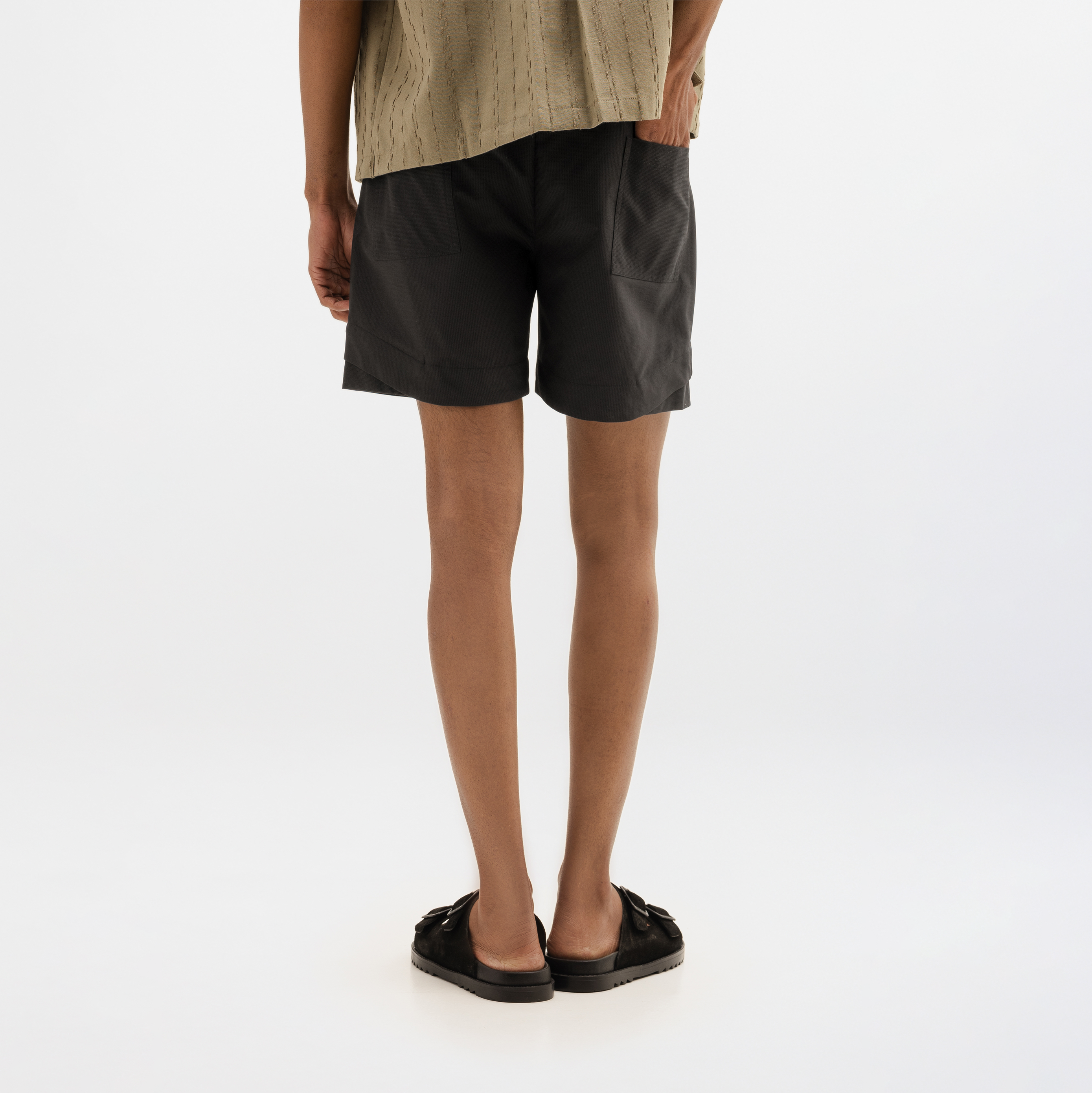 NYLON SHORTS- BLACK