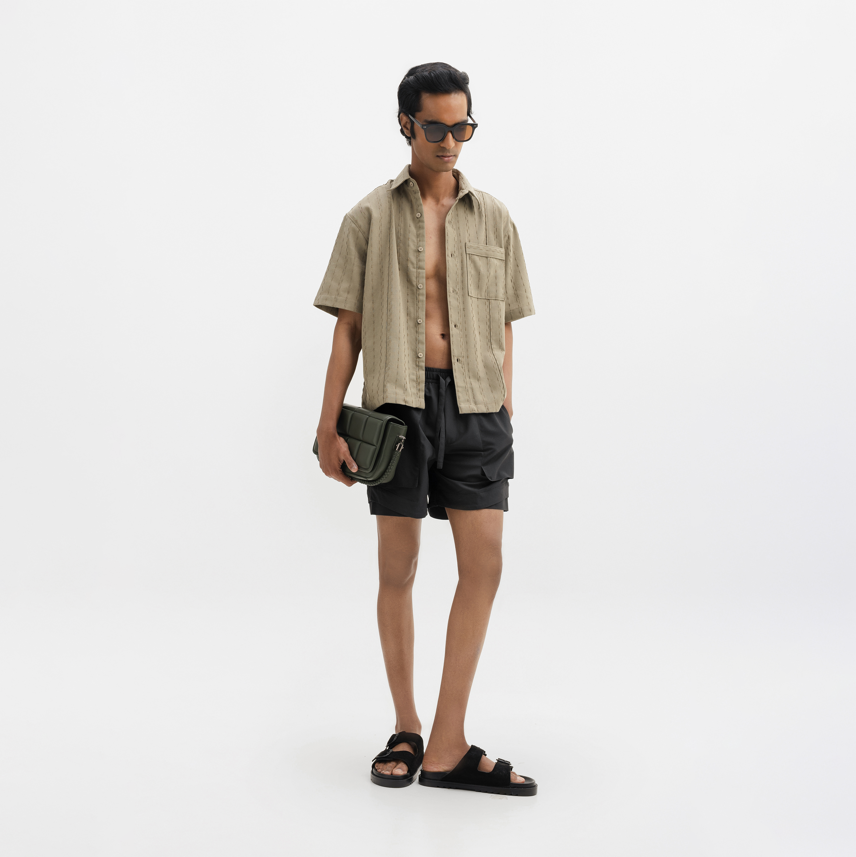 NYLON SHORTS- BLACK