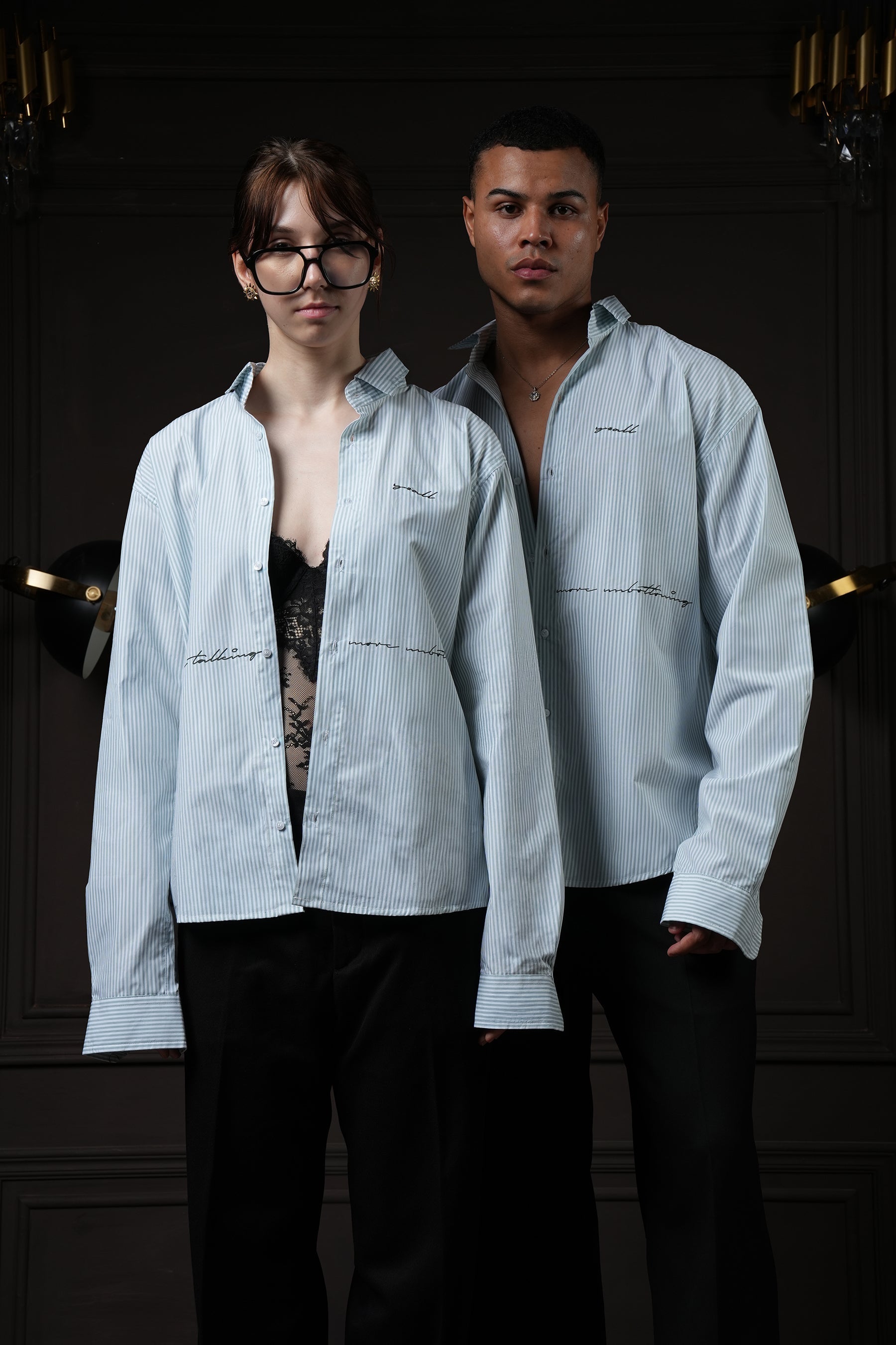 Talk in Line - Pinstripe Shirt