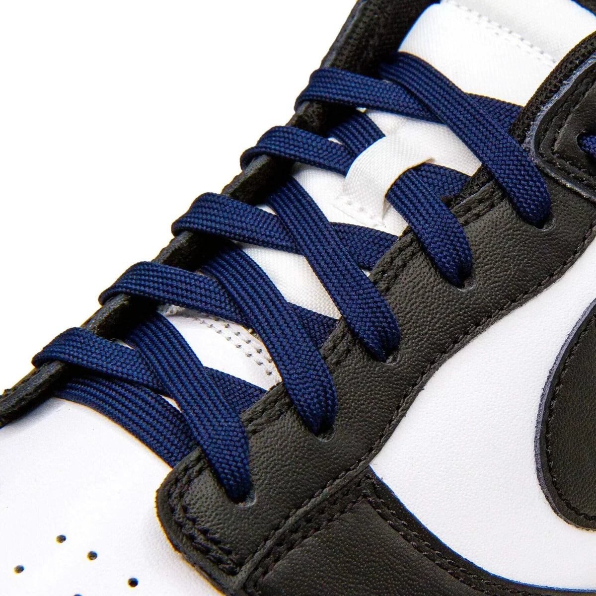 Navy Blue Flat Shoelace | Jordan Laces, Nike Laces, Air Force 1 Laces