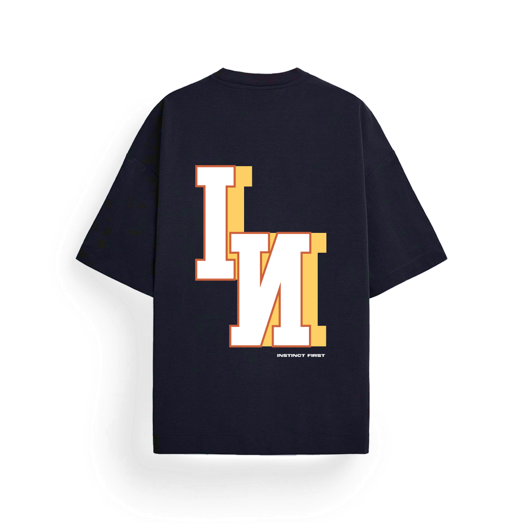 Bold IN - Oversized T-shirt (Navy Blue)