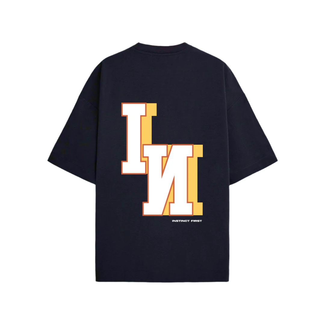 Bold IN - Oversized T-shirt (Navy Blue)