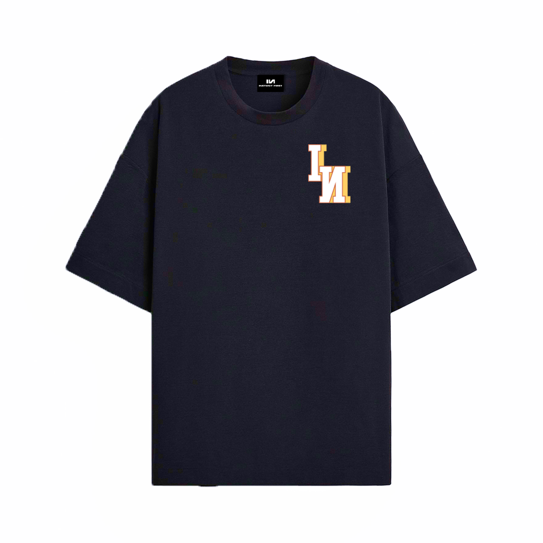 Bold IN - Oversized T-shirt (Navy Blue)