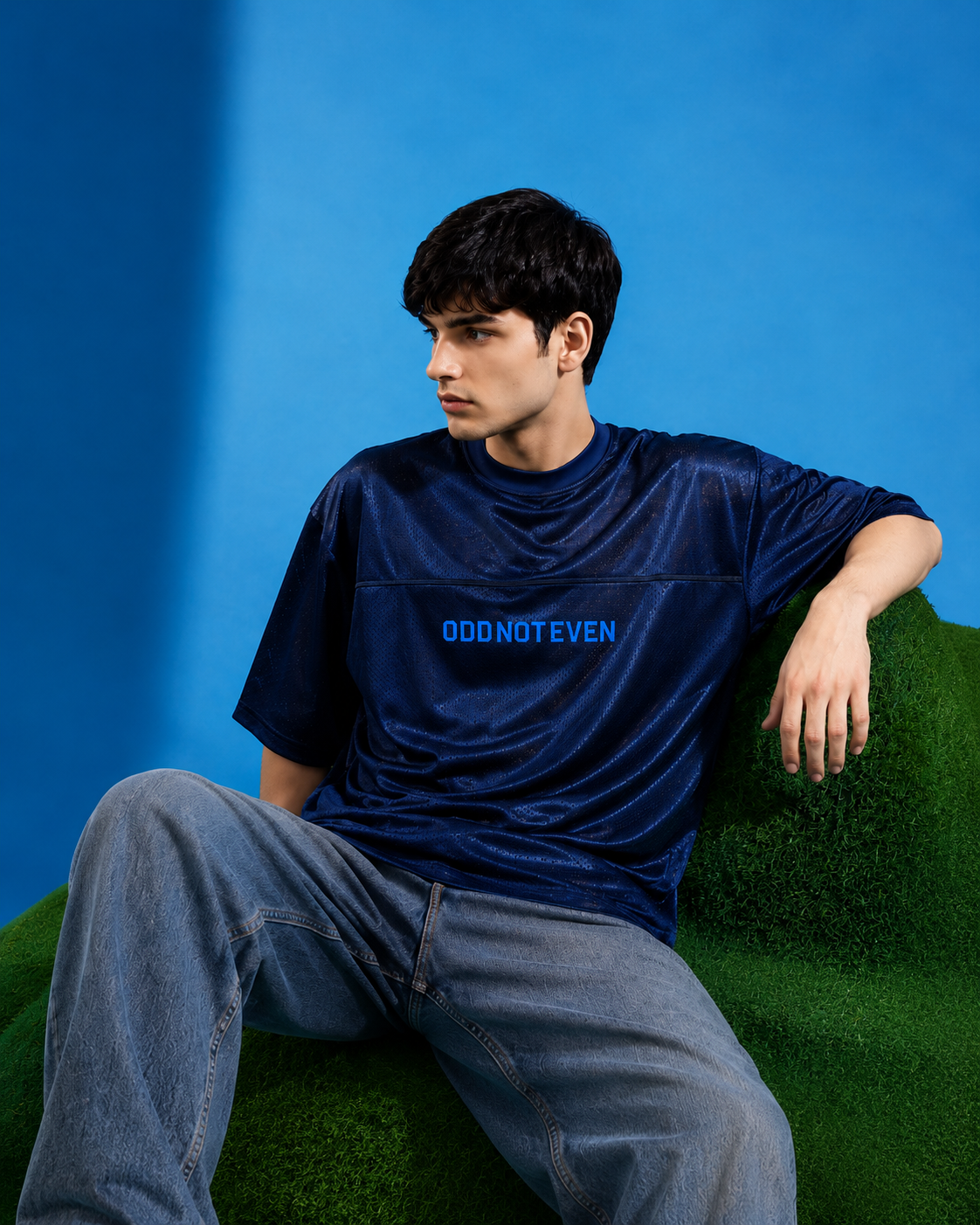 ODD Basic Jersey (Navy Blue) - premium streetwear fashion jersey, Odd Not Even India