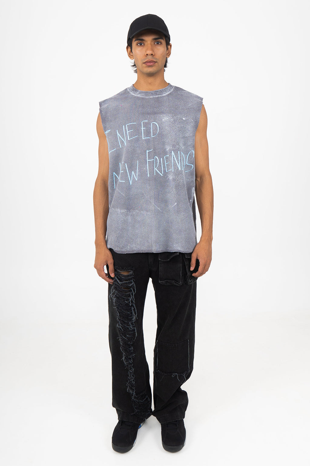 'New Friends' Sleeveless Tee