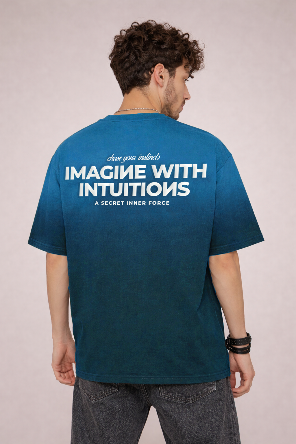 Inner Forces Oversized Tshirt (Ocean Blue)