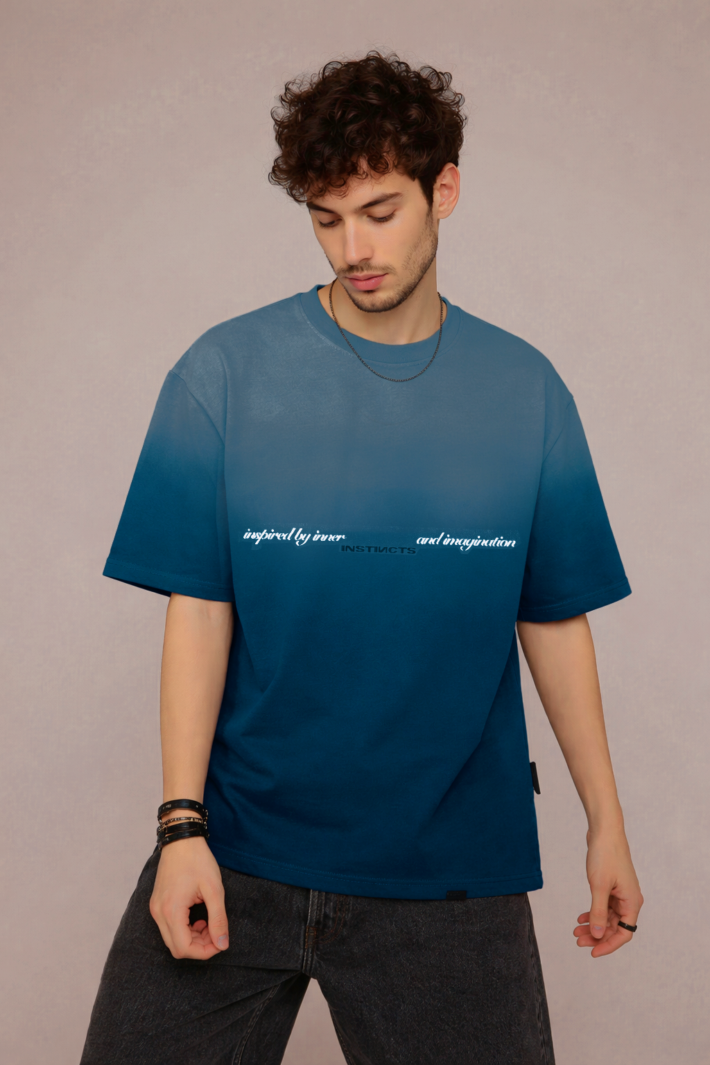Inner Forces Oversized Tshirt (Ocean Blue)