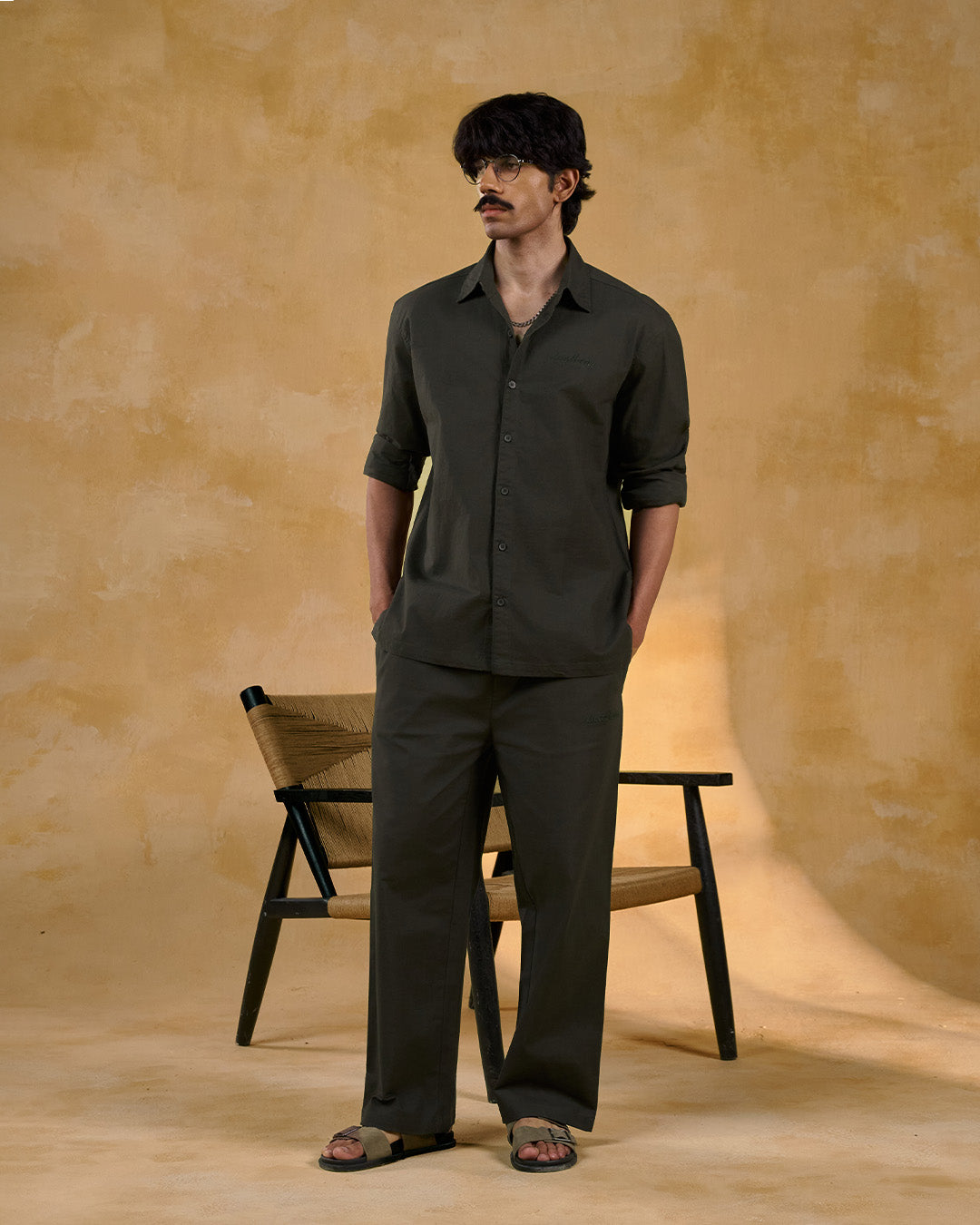 Co-ord Straight Pant Olive