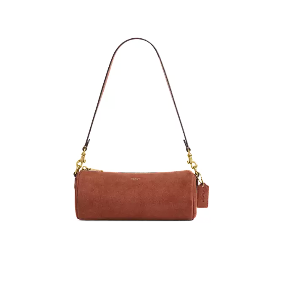 Coach Barrel Bag Brass Clay