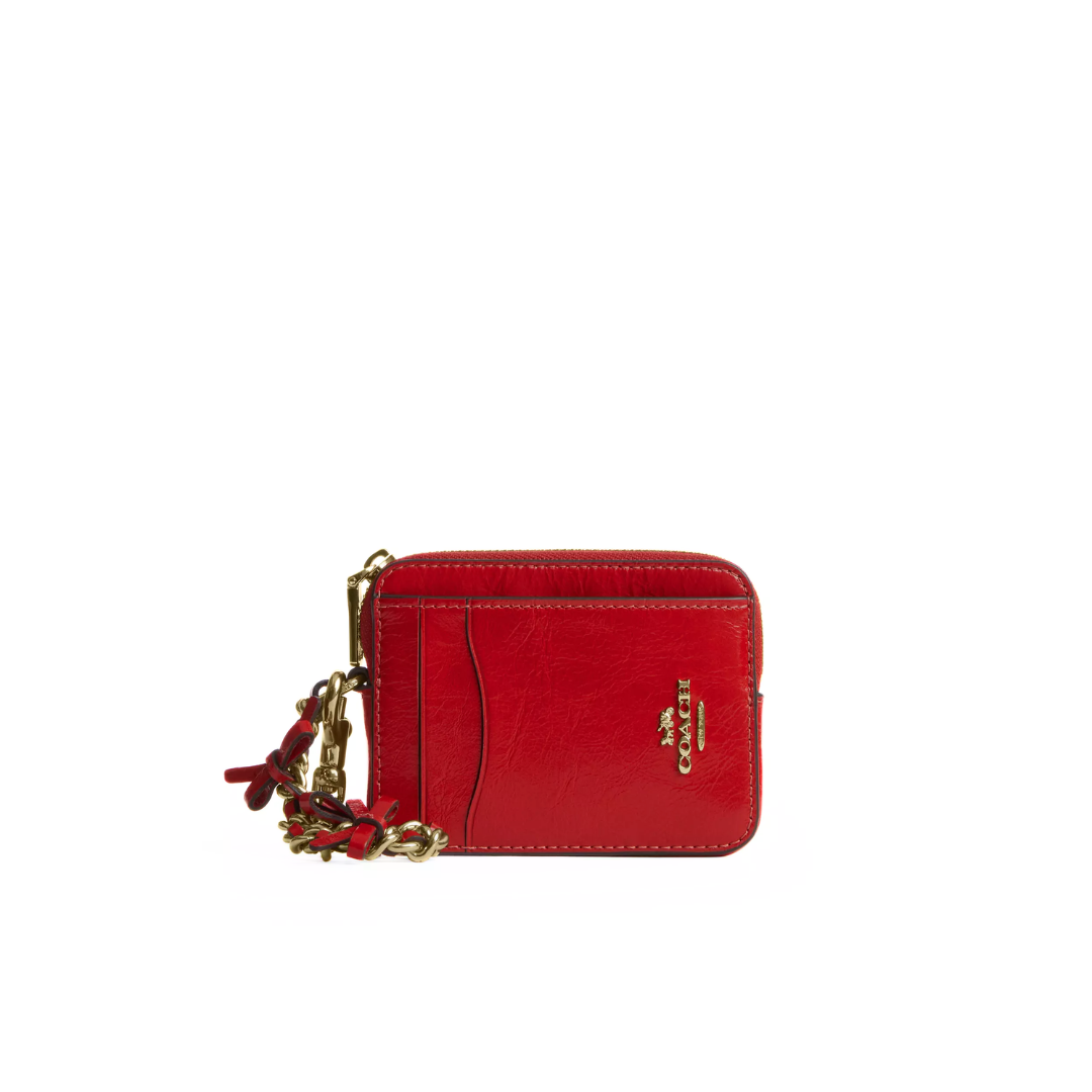 #COLOR_crinkle leather Gold Bright Cherry