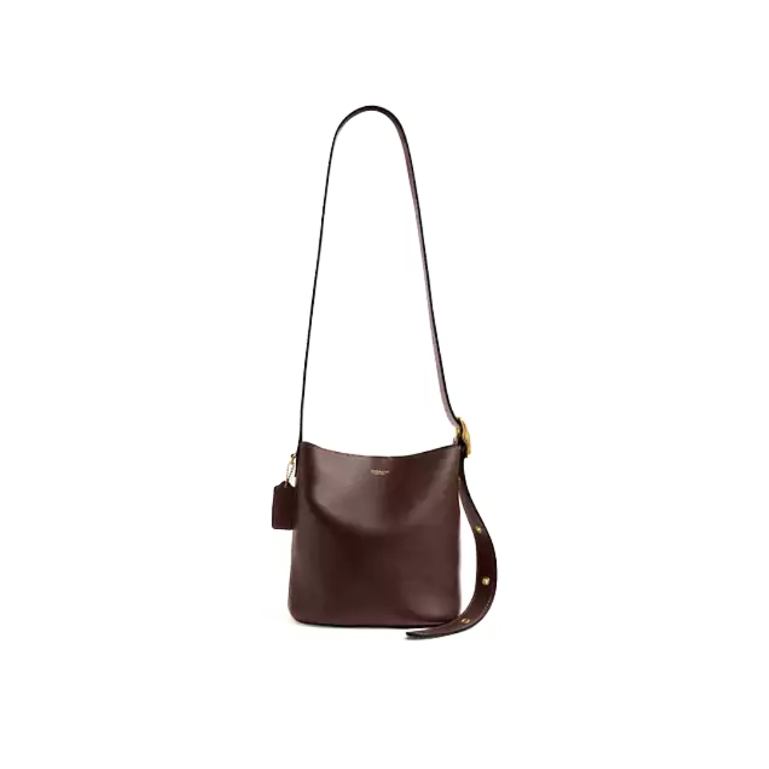 Coach Bleecker Bucket Bag 21 smooth leather Brass Maple