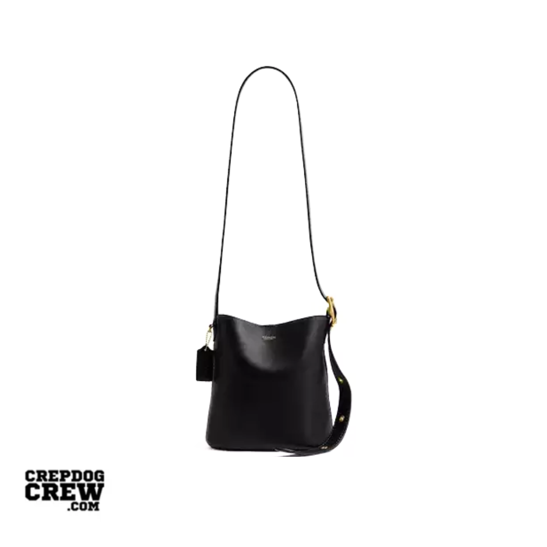 Coach Bleecker Bucket Bag 21 smooth leather Brass Black