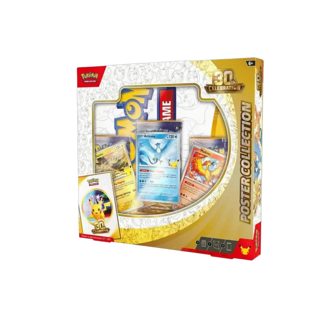 POKEMON 30th Celebration Poster Collection 'Articuno, Zapdos, and Moltres'