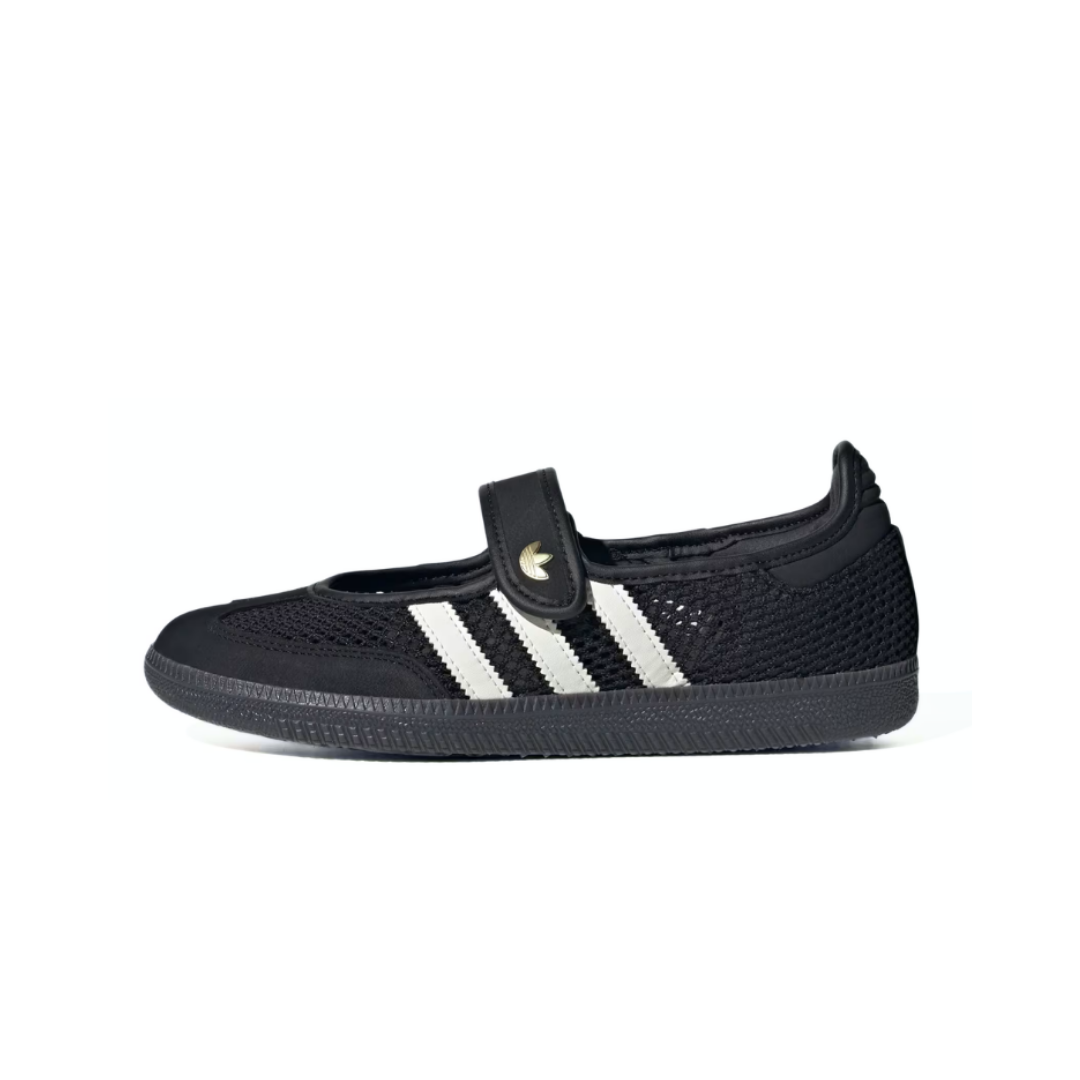 Adidas SAMBA JANE Core Black Off White Gold Metallic