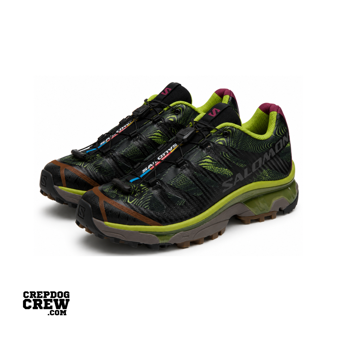 Salomon XT-4 OG Rave at Dawn Black Dark Citron